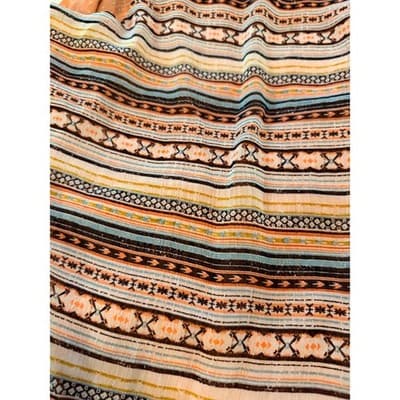 About A Girl Boho Tribal Stripe Sleeveless Layered Summer Top Orange Size Medium - Thumbnail 5