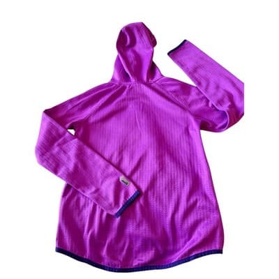 AVIA Girl’s Hooded Pull Over Long Sleeve Active Jacket Purple Size Large (10-12) - Thumbnail 7