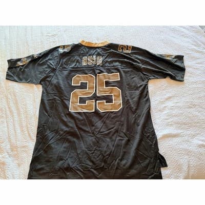 Vintage Reebok Men's New Orleans Saints Reggie Bush Jersey Top Black Size XXL - Thumbnail 13