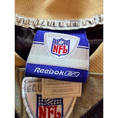 Vintage Reebok Men's New Orleans Saints Reggie Bush Jersey Top Black Size XXL - Thumbnail 4