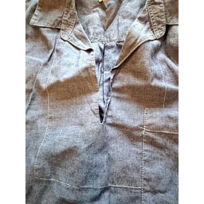 Gap Women’s Chambray Pullover Short Sleeve Casual Top Blue Size 9 EUC - Thumbnail 8