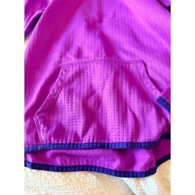 AVIA Girl’s Hooded Pull Over Long Sleeve Active Jacket Purple Size Large (10-12) - Thumbnail 5