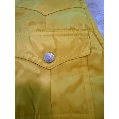 Tommy Jeans Full Zip Front Quilted Puffer Sleeveless Vest Yellow Size XS - Thumbnail 11