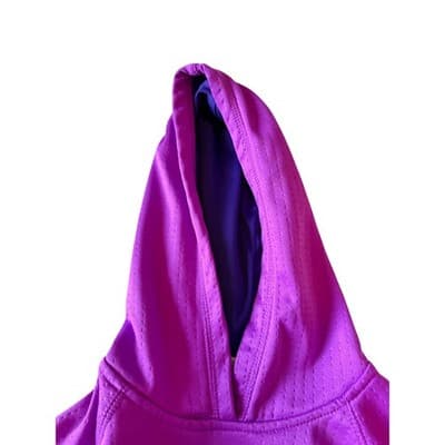 AVIA Girl’s Hooded Pull Over Long Sleeve Active Jacket Purple Size Large (10-12) - Thumbnail 4