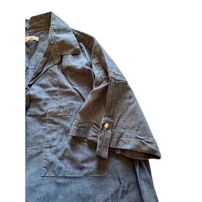 Gap Women’s Chambray Pullover Short Sleeve Casual Top Blue Size 9 EUC - Thumbnail 7