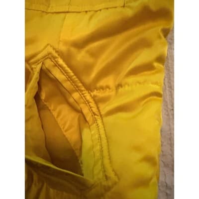 Tommy Jeans Full Zip Front Quilted Puffer Sleeveless Vest Yellow Size XS - Thumbnail 13