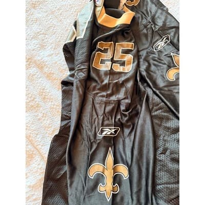 Vintage Reebok Men's New Orleans Saints Reggie Bush Jersey Top Black Size XXL - Thumbnail 17