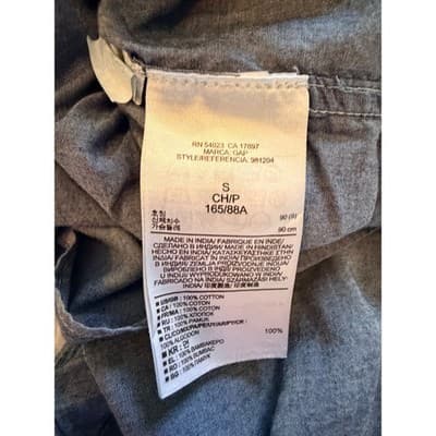 Gap Women’s Chambray Pullover Short Sleeve Casual Top Blue Size 9 EUC - Thumbnail 9