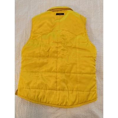 Tommy Jeans Full Zip Front Quilted Puffer Sleeveless Vest Yellow Size XS - Thumbnail 8