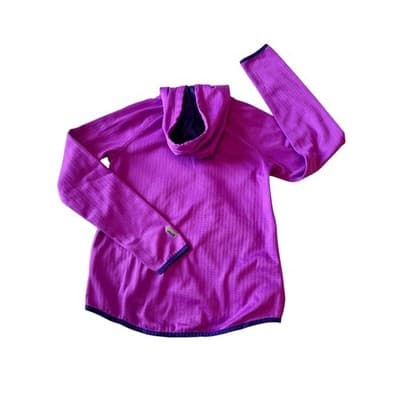 AVIA Girl’s Hooded Pull Over Long Sleeve Active Jacket Purple Size Large (10-12) - Thumbnail 3