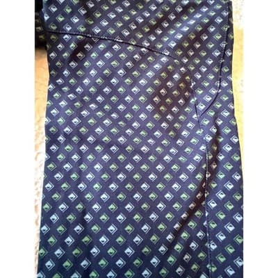 Ralph Lauren RLX Activewear Geometric Golf Elastic Waist Pants Blue Size 0 NWOT - Thumbnail 3