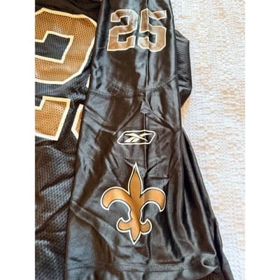 Vintage Reebok Men's New Orleans Saints Reggie Bush Jersey Top Black Size XXL - Thumbnail 15