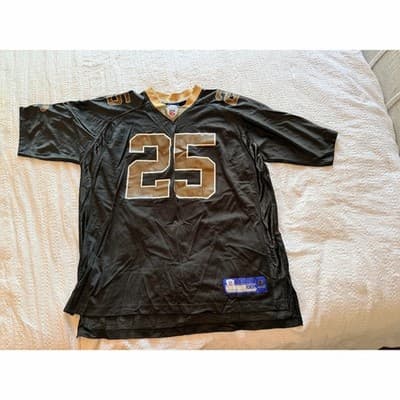 Vintage Reebok Men's New Orleans Saints Reggie Bush Jersey Top Black Size XXL - Thumbnail 2
