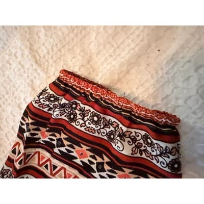 Society Girl Women’s Floral Boho Long Sleeve Tribal Border Top Size Medium - Thumbnail 8
