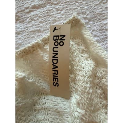 No Boundaries Women's Crochet Mini Skirt Summer Coverup White Size XXS NWT - Thumbnail 10