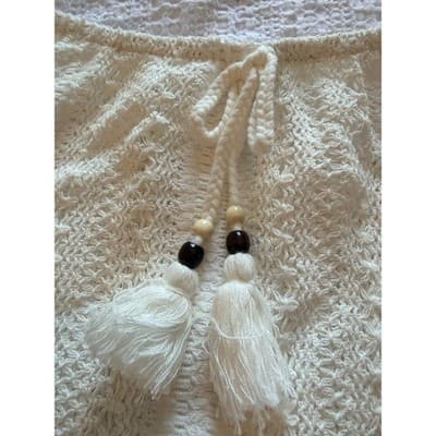 No Boundaries Women's Crochet Mini Skirt Summer Coverup White Size XXS NWT - Thumbnail 5