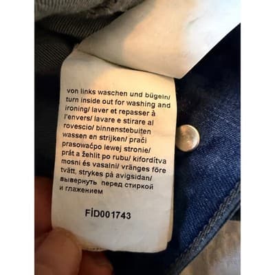 Venus Cropped Denim Jeans Jacket Lace Detail Button Up Blue Wash Size 10 EUC - Thumbnail 19