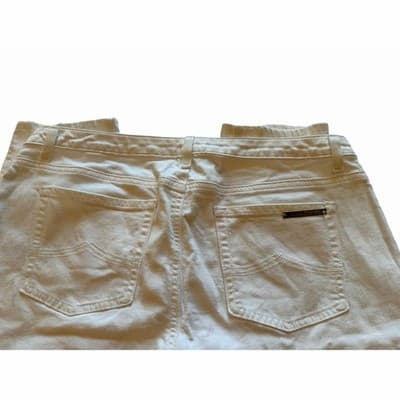 Michael Kors Women’s Mid Rise Stretch Skinny Denim Jeans White Size 10 - Thumbnail 4