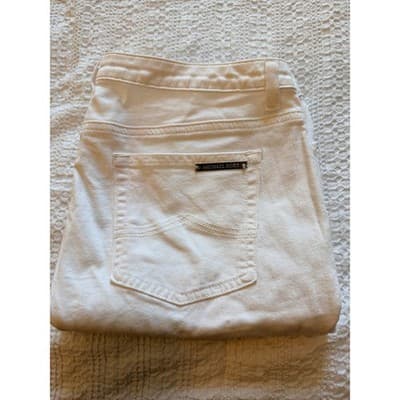Michael Kors Women’s Mid Rise Stretch Skinny Denim Jeans White Size 10 - Thumbnail 17