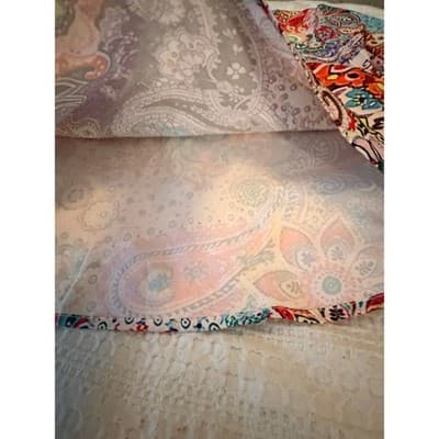 Women’s Boho Paisley Print Dress Multicolor V-Neck Ruffle Sleeve Casual Size - Thumbnail 7