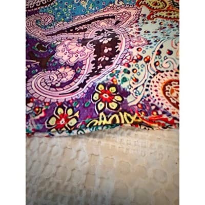 Women’s Boho Paisley Print Dress Multicolor V-Neck Ruffle Sleeve Casual Size - Thumbnail 15