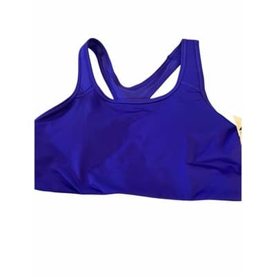 AVIA Women's Active Wear Racerback Sport Padded Bra Tank Top Blue S NWT - Thumbnail 2