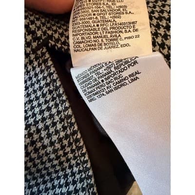 Old Navy Fully Lined Heritage Houndstooth Mini Skirt Black White Size Medium EUC - Thumbnail 13
