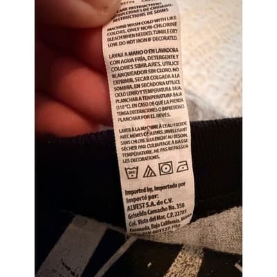 Rare Vintage 2014 Nirvana Three Quater Sleeve Pull Over Top Gray Black XL - Thumbnail 6