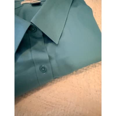 Coldwater Creek Button Down Professional Office Work Long Sleeve Top Blue 14NWOT - Thumbnail 11