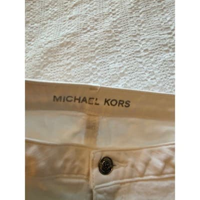 Michael Kors Women’s Mid Rise Stretch Skinny Denim Jeans White Size 10 - Thumbnail 15