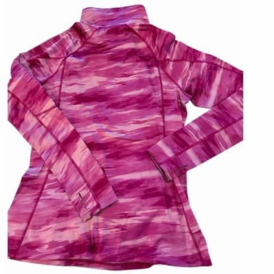 Under Armour Athletic ColdGear Fitted Half Zip Pull Over Jacket Pink Fuscia L - Thumbnail 5