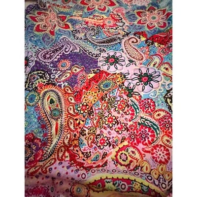 Women’s Boho Paisley Print Dress Multicolor V-Neck Ruffle Sleeve Casual Size - Thumbnail 11