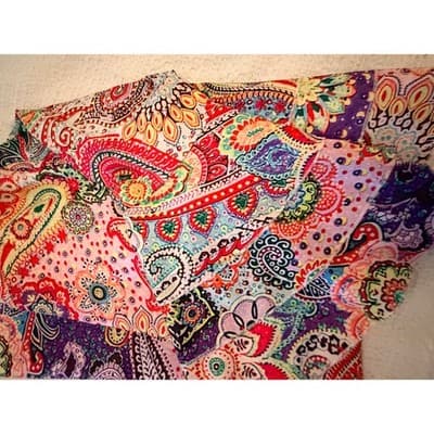 Women’s Boho Paisley Print Dress Multicolor V-Neck Ruffle Sleeve Casual Size - Thumbnail 12