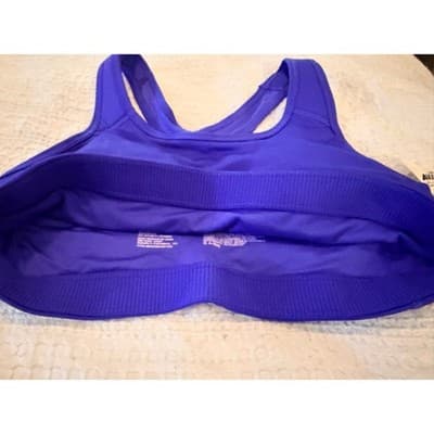AVIA Women's Active Wear Racerback Sport Padded Bra Tank Top Blue S NWT - Thumbnail 4