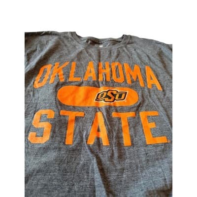Fanatics Women's Oklahoma State OSU Pull On Short Sleeve Shirt Gray Size XL - Thumbnail 3