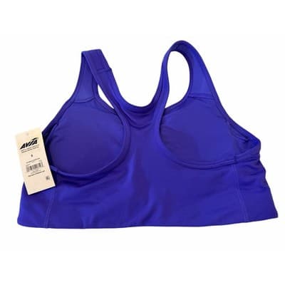 AVIA Women's Active Wear Racerback Sport Padded Bra Tank Top Blue S NWT - Thumbnail 3