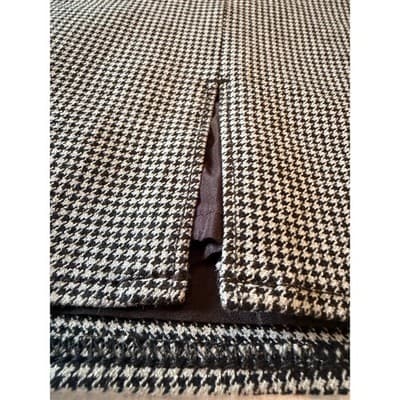 Old Navy Fully Lined Heritage Houndstooth Mini Skirt Black White Size Medium EUC - Thumbnail 5