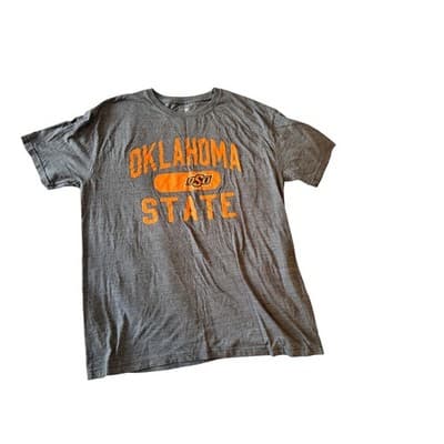 Fanatics Women's Oklahoma State OSU Pull On Short Sleeve Shirt Gray Size XL - Thumbnail 4