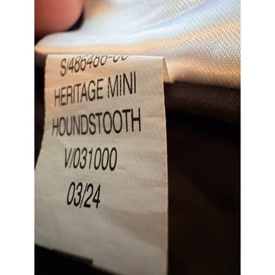 Old Navy Fully Lined Heritage Houndstooth Mini Skirt Black White Size Medium EUC - Thumbnail 14