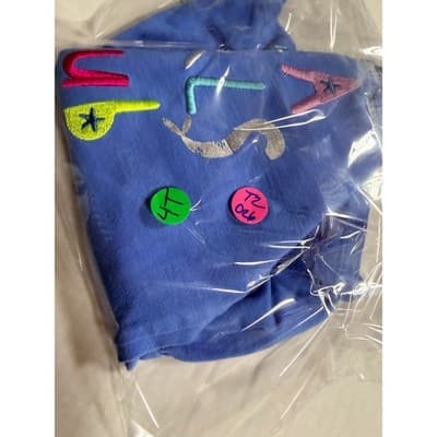 Crown & Ivy Sea Girls Club Print Ruffle Peplum Long Sleeve Top Blue Size 4T - Thumbnail 8