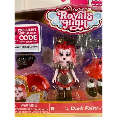 NEW Royale High Dark Fairy Fashion Doll With Exclusive Virtual Item Code - Thumbnail 2