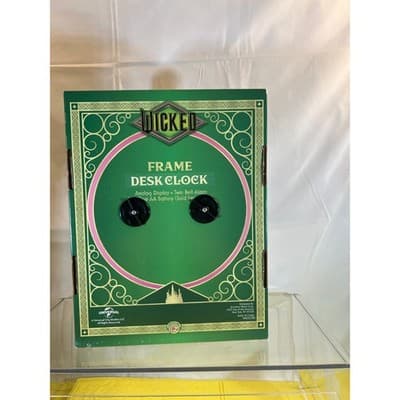 NEW Wicked Glinda Good Witch Frame Desk Clock Green - Thumbnail 11