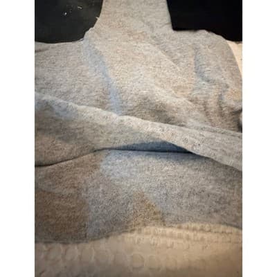 Rare Vintage 2014 Nirvana Three Quater Sleeve Pull Over Top Gray Black XL - Thumbnail 8
