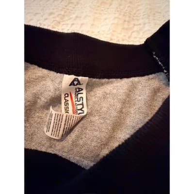 Rare Vintage 2014 Nirvana Three Quater Sleeve Pull Over Top Gray Black XL - Thumbnail 5