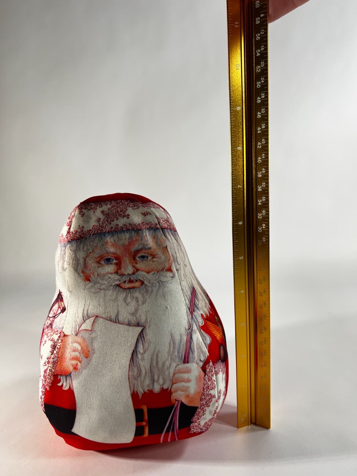 Vintage Stuffed Hallmark Santa Fabric Doll Toy 6.5" Christmas Holiday Decor - Thumbnail 14