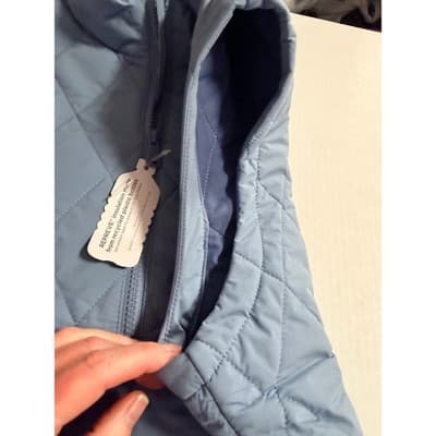 REPREVE Women’s Quilted Soft Sleeveless Vest Light Blue Gray Medium NWT - Thumbnail 15