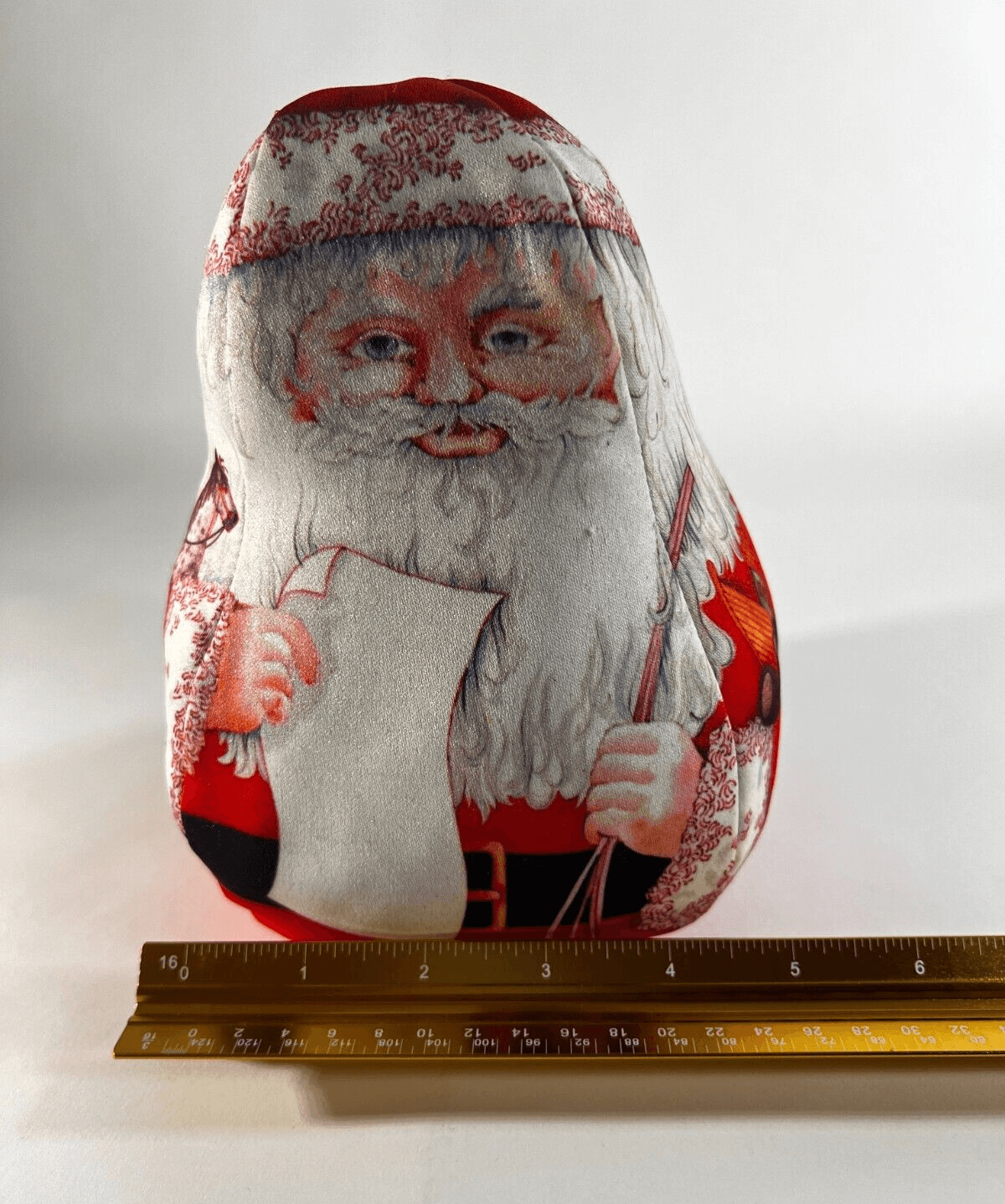 Vintage Stuffed Hallmark Santa Fabric Doll Toy 6.5" Christmas Holiday Decor - Thumbnail 13