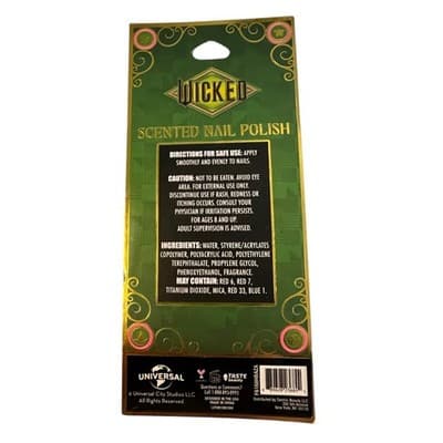 Wicked Scented Fingernail Nail Polish Good Bad Witch 2 Pink Green NEW - Thumbnail 2