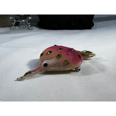 Vintage Radish Turnip Brooch Pin Multicolor Rhinestones Statement Jewelry RARE - Thumbnail 16