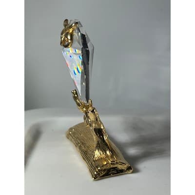 Crystal Owl Collectible Figurine Gold - Thumbnail 11